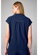 Healing Hands Mandarin Collar Crop Top.  Item HH00014 in HH 360.  Live Chat for Bulk Discounts.