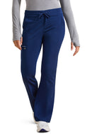 Healing Hands Tessa Mid Rise Drawstring Boot Cut Pant.  Item HH008 in HH PURPLE LABEL.  Live Chat for Bulk Discounts.