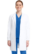 Healing Hands Womens 6-Pocket Dental Lab Coat.  Item HH405 in HH WHITE COAT.  Live Chat for Bulk Discounts.