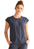 Healing Hands Jayden Top.  Item HH602 in HH PURPLE LABEL JACQUARD.  Live Chat for Bulk Discounts.