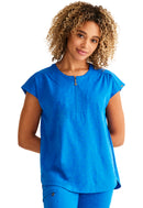 Healing Hands Jayden Top.  Item HH602 in HH PURPLE LABEL JACQUARD.  Live Chat for Bulk Discounts.