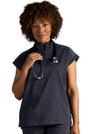 Healing Hands Vienna Quarter Zip Top.  Item HH603A in HH X DR KWANE.  Live Chat for Bulk Discounts.