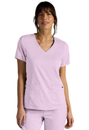 Healing Hands Vivian V-Neck Top.  Item HH604A in HH X DR KWANE.  Live Chat for Bulk Discounts.