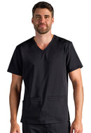Healing Hands Vincent Men's V-Neck Top.  Item HH606A in HH X DR KWANE.  Live Chat for Bulk Discounts.
