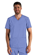 Healing Hands Vincent Men's V-Neck Top.  Item HH606A in HH X DR KWANE.  Live Chat for Bulk Discounts.