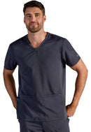 Healing Hands Vincent Men's V-Neck Top.  Item HH606A in HH X DR KWANE.  Live Chat for Bulk Discounts.
