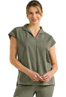 Healing Hands Jazz Collared Tuckable Shirt .  Item HH607 in HH PURPLE LABEL.  Live Chat for Bulk Discounts.