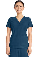Healing Hands Women's 3-Pocket Y-Neck Top.  Item HH751 in HH QUEST.  Live Chat for Bulk Discounts.