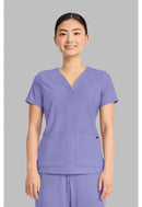 Healing Hands Women's 3-Pocket Y-Neck Top.  Item HH751 in HH QUEST.  Live Chat for Bulk Discounts.