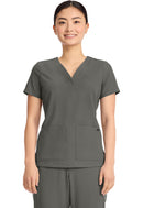Healing Hands Women's 3-Pocket Y-Neck Top.  Item HH751 in HH QUEST.  Live Chat for Bulk Discounts.