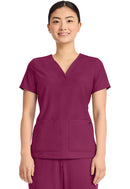 Healing Hands Women's 3-Pocket Y-Neck Top.  Item HH751 in HH QUEST.  Live Chat for Bulk Discounts.