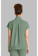 Healing Hands Women's Partial Zip Stand Collar Top.  Item HH752 in HH QUEST.  Live Chat for Bulk Discounts.