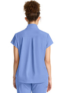 Healing Hands Women's Partial Zip Stand Collar Top.  Item HH752 in HH QUEST.  Live Chat for Bulk Discounts.
