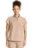 Healing Hands Women's Partial Zip Stand Collar Top.  Item HH752 in HH QUEST.  Live Chat for Bulk Discounts.
