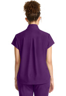 Healing Hands Women's Partial Zip Stand Collar Top.  Item HH752 in HH QUEST.  Live Chat for Bulk Discounts.