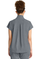 Healing Hands Women's Partial Zip Stand Collar Top.  Item HH752 in HH QUEST.  Live Chat for Bulk Discounts.