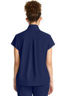 Healing Hands Women's Partial Zip Stand Collar Top.  Item HH752 in HH QUEST.  Live Chat for Bulk Discounts.