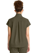 Healing Hands Women's Partial Zip Stand Collar Top.  Item HH752 in HH QUEST.  Live Chat for Bulk Discounts.
