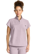 Healing Hands Women's Partial Zip Stand Collar Top.  Item HH752 in HH QUEST.  Live Chat for Bulk Discounts.