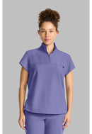 Healing Hands Women's Partial Zip Stand Collar Top.  Item HH752 in HH QUEST.  Live Chat for Bulk Discounts.