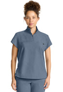 Healing Hands Women's Partial Zip Stand Collar Top.  Item HH752 in HH QUEST.  Live Chat for Bulk Discounts.