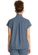 Healing Hands Women's Partial Zip Stand Collar Top.  Item HH752 in HH QUEST.  Live Chat for Bulk Discounts.