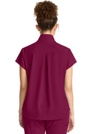 Healing Hands Women's Partial Zip Stand Collar Top.  Item HH752 in HH QUEST.  Live Chat for Bulk Discounts.