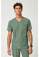 Healing Hands Men's V-Neck Top.  Item HH753 in HH QUEST.  Live Chat for Bulk Discounts.