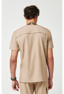 Healing Hands Men's V-Neck Top.  Item HH753 in HH QUEST.  Live Chat for Bulk Discounts.