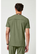Healing Hands Men's V-Neck Top.  Item HH753 in HH QUEST.  Live Chat for Bulk Discounts.