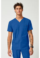Healing Hands Men's V-Neck Top.  Item HH753 in HH QUEST.  Live Chat for Bulk Discounts.