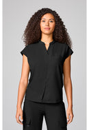 Healing Hands Mandarin Collar Top.  Item HH757 in HH QUEST.  Live Chat for Bulk Discounts.