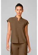 Healing Hands Mandarin Collar Top.  Item HH757 in HH QUEST.  Live Chat for Bulk Discounts.