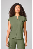 Healing Hands Mandarin Collar Top.  Item HH757 in HH QUEST.  Live Chat for Bulk Discounts.