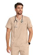 Healing Hands Men's 1-Pocket V-Neck Top.  Item HH758 in HH QUEST.  Live Chat for Bulk Discounts.