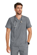Healing Hands Men's 1-Pocket V-Neck Top.  Item HH758 in HH QUEST.  Live Chat for Bulk Discounts.