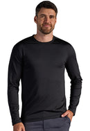 Healing Hands Vaughn Men's Long Sleeve Crew Neck Tee  .  Item HH810 in HH X DR KWANE.  Live Chat for Bulk Discounts.