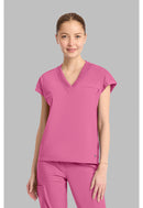 Cherokee Women's Dolman V-Neck Top. Item IN00034 in CK IN PURSUIT Collection. Live Chat for Bulk Discounts.