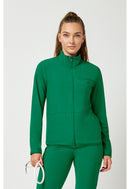 Cherokee Women's 3-Pocket Warm-up Jacket. Item IN525A in CK IN PURSUIT Collection. Live Chat for Bulk Discounts.