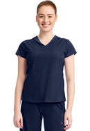 Cherokee Women's 2-Pocket Mock-Wrap V-Neck Top. Item IN635A in CK IN GNR8 Collection. Live Chat for Bulk Discounts.
