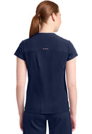 Cherokee Women's 2-Pocket Mock-Wrap V-Neck Top. Item IN635A in CK IN GNR8 Collection. Live Chat for Bulk Discounts.