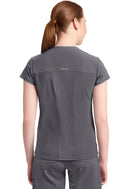 Cherokee Women's 2-Pocket Mock-Wrap V-Neck Top. Item IN635A in CK IN GNR8 Collection. Live Chat for Bulk Discounts.