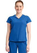 Cherokee Women's 2-Pocket Mock-Wrap V-Neck Top. Item IN635A in CK IN GNR8 Collection. Live Chat for Bulk Discounts.