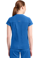 Cherokee Women's 2-Pocket Mock-Wrap V-Neck Top. Item IN635A in CK IN GNR8 Collection. Live Chat for Bulk Discounts.