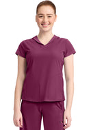 Cherokee Women's 2-Pocket Mock-Wrap V-Neck Top. Item IN635A in CK IN GNR8 Collection. Live Chat for Bulk Discounts.