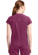 Cherokee Women's 2-Pocket Mock-Wrap V-Neck Top. Item IN635A in CK IN GNR8 Collection. Live Chat for Bulk Discounts.