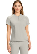 Cherokee Women's Tuck-in Mock Neck Henley Top. Item IN644A in CK IN GNR8 Collection. Live Chat for Bulk Discounts.