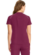 Cherokee Women's Tuck-in Mock Neck Henley Top. Item IN644A in CK IN GNR8 Collection. Live Chat for Bulk Discounts.