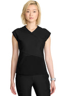 Cherokee Women's Wrap Dolman V-Neck Top. Item IN645A in CK IN KINETIC Collection. Live Chat for Bulk Discounts.