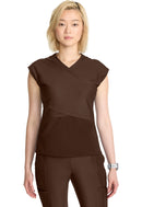 Cherokee Women's Wrap Dolman V-Neck Top. Item IN645A in CK IN KINETIC Collection. Live Chat for Bulk Discounts.